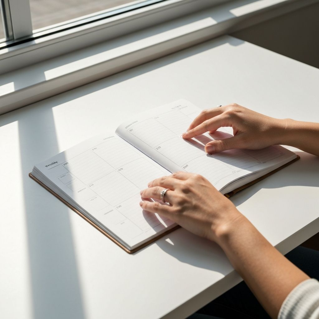 Vista settimanale su agenda